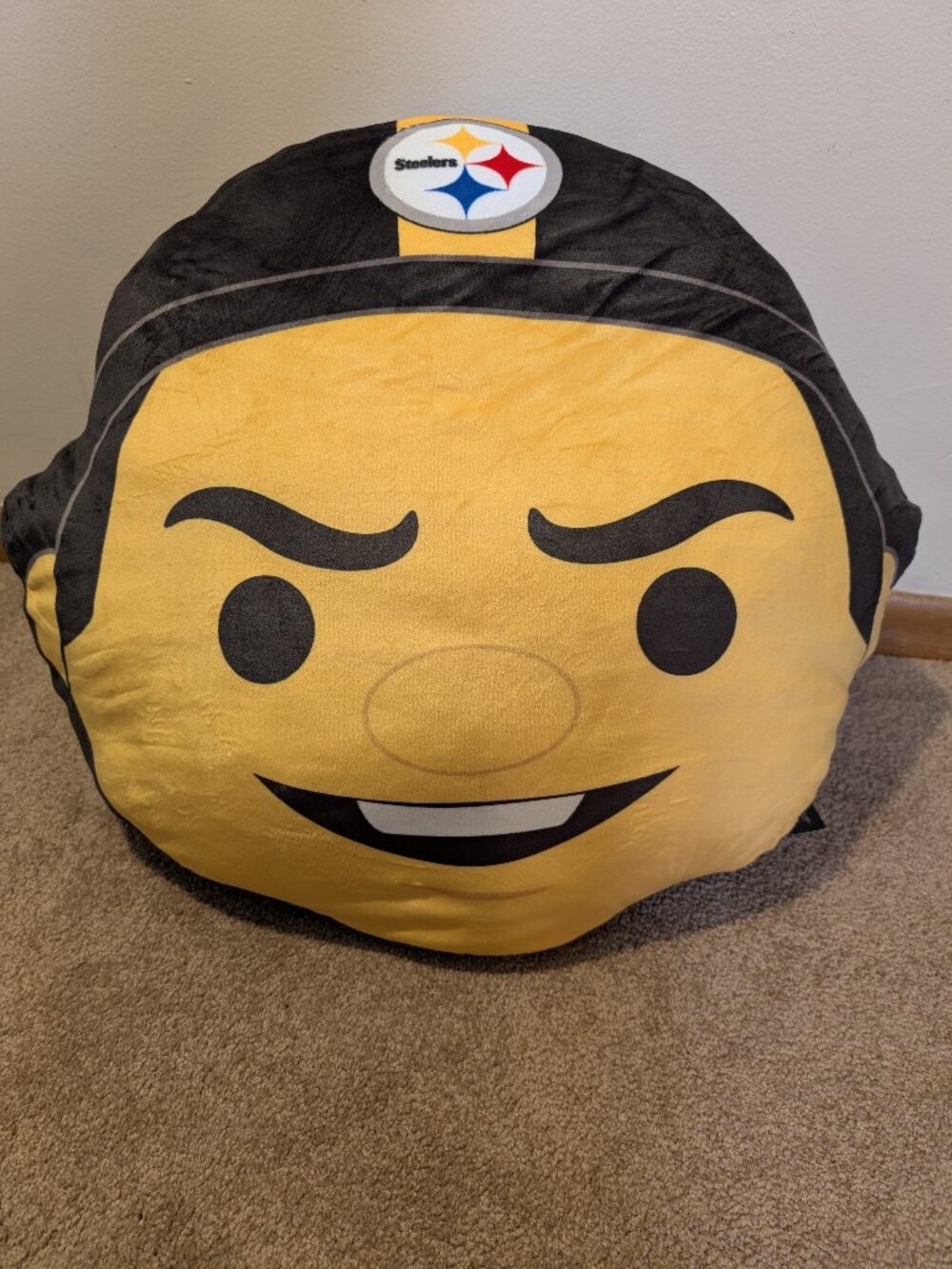 NWT NFL mascot pillow Pittsburgh Steelers Steely McBeam